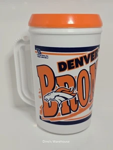 Thermo Plastic Mug Vintage 1998 NFL Denver Broncos XXXII Champs Custom Edge - Picture 1 of 10