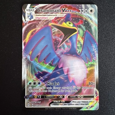 Cramorant VMAX 055/072 Shining Fates Holo Ultra Rare Near Mint Condition - Image 1 of 2