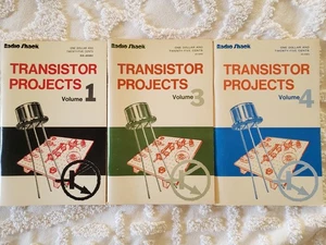 Vintage Radio Shack Transistor Projects Volumes 1, 3 & 4 Good Condition - Imagen 1 de 4