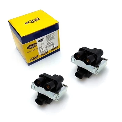 2x Bobina de encendido Magenti Marelli para Alfa Romeo 145 146 155 Fiat Panda Punto Lancia  - Imagen 1 de 4