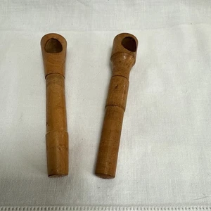 2 Vintage Holz Taschenbaum Korkenzieher leicht unterschiedlich - Bild 1 von 4