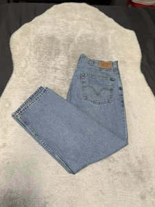 Levi’s 550 Relaxed Fit Mens Light Blue Denim Jeans Size 38x30 Cotton - Picture 1 of 8