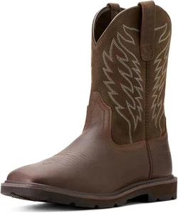 Botas de trabajo ARIAT Groundbreaker para hombre punta cuadrada ancha talla 11 EE ancho - Imagen 1 de 3