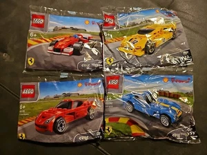 4x Lego Ferrari KOMPLETT SET Shell  V-Power  mit Rückziehmotor Neu OVP  - Bild 1 von 5