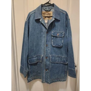 Vintage Levi’s Strauss & Com. Blaue DENIM TRUCKER Jeans JACKE lang HERREN M - Bild 1 von 8