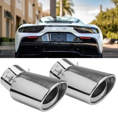 For Maserati mc20 2PC Car Tail Pipe Exhaust Rear Muffler Tailpipe Tip Foto 1 de 4