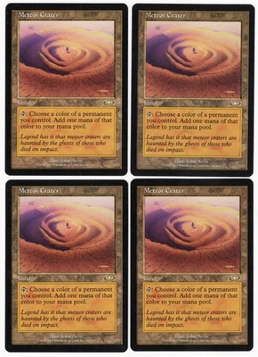 Meteor Crater x4 4x 2001 Planeshift PLAYSET Colorless Rare Land MTG NM AZ1 - Image 1 of 2