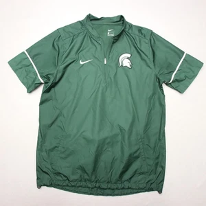Michigan State Spartans Jacket Mens Medium NCAA Basketball Nike Quarter Zip - Picture 1 of 8