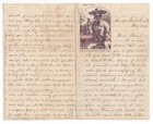 CIVIL WAR LETTER - 3rd Ohio Cavalry - Battle, Cannon Fire near Corinth, Miss !