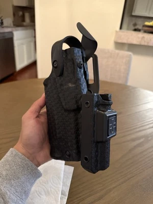 Safariland RH P226 P220 6360 6365 STX Basetweave Holster X300 TQ Holder Combo - Image 1 of 4