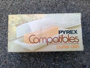 Plato de mantequilla dorado mariposa Pyrex 72-4 vintage nuevo en caja nuevo compatible  - Imagen 1 de 6