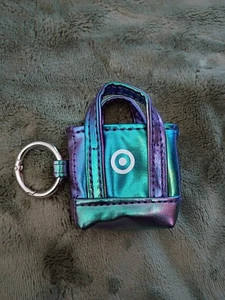 Target Schlüsselanhänger Mini kleine Einkaufstasche Black Friday irisierend.  - Bild 1 von 3