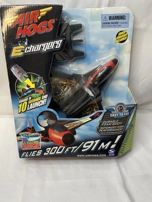 Air Hogs E-Chargers 2008 Fan Jet Motorized Thrown Plane "Toss-n-Boss" NEW “Read” - Image 1 of 4