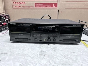 Kenwood HX Pro Stereo Double Cassette Tape Deck CCRS Model KX-W8050 - Picture 1 of 7