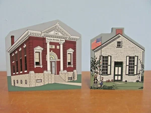 2 HOMETOWNE COLLECTIBLES THE HALIFAX NATIONAL BANK THE ONE ROOM SCHOOLHOUSE - Bild 1 von 5