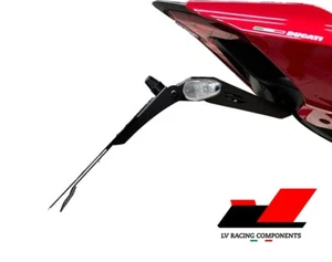 Portatarga regolabile MOTO DUCATI Panigale V4 /V2 Street Fighter + Luce Targa - Imagen 1 de 5