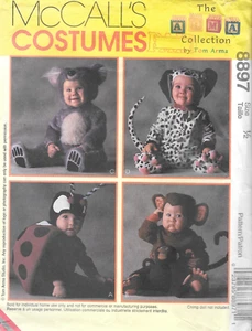 Uncut McCall's Sewing Pattern 8897 Toddlers Lady Bug Koala Costumes Size: 1/2 - Picture 1 of 2