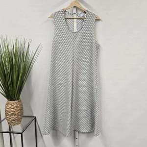 Vintage Sears gestreiftes ärmelloses Kleid - Bild 1 von 6