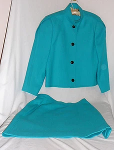 Louis Feraud vintage 1980s two piece woolen suit, size 10 - Picture 1 of 9
