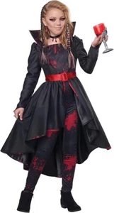 DISFRAZ MALA SANGRE NIÑO M 8-10 ABRIGO/TOP/LEGGINGS/CINTURÓN HALLOWEEN - Imagen 1 de 1