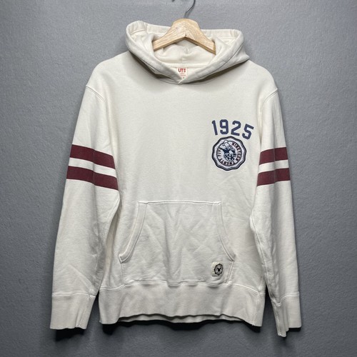 OFF WHITE Felpa con cappuccio Disney X Uniqlo 1925 Topolino e Amici Varsity M bianco sporco panna