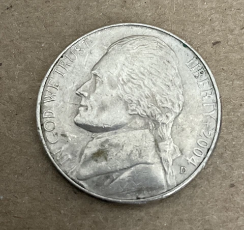 2004 “D” 1803 Louisiana Purchase Jefferson Nickel CIRCULATED RARE Cover