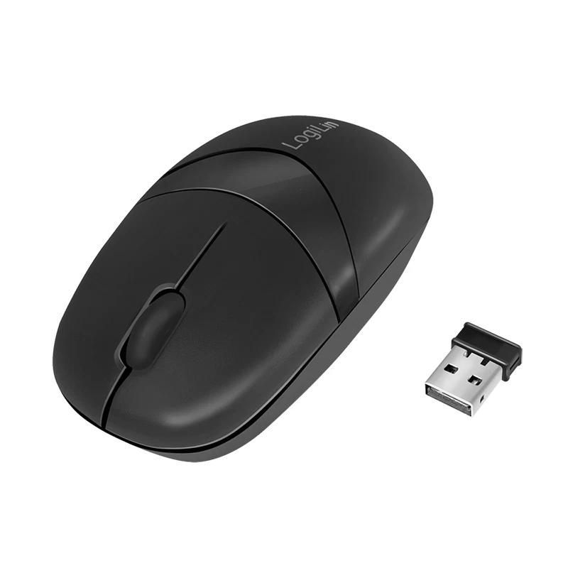 PC Funk Maus USB Funk Maus Optische Mini 2.4 GHz mit 3 Tasten 1000dpi Schwarz - Bild 1 von 4