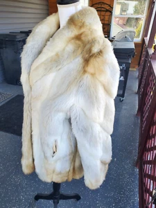 Mob Wives Faux Fur Coat Size 14 Monterey Fashions USA Hollywood Glam Coquette - Picture 1 of 16