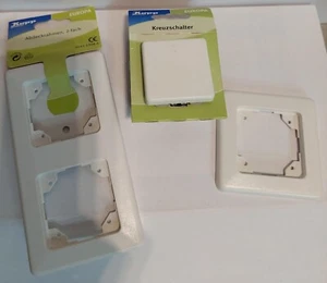 Kopp Serie Europa Kreuzschalter Abdeckrahmen Elektro Installationsmaterial - Bild 1 von 5