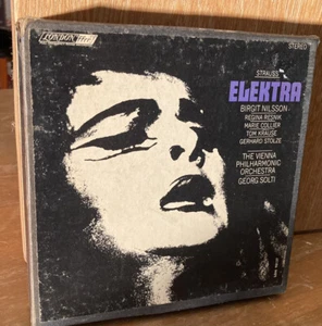 4 track 7 1/2 IPS Reel to Reel Strauss Elektra-Vienna Philharmonic Solti-2 tapes - Picture 1 of 3