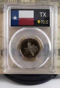 2004-S State Label - Proof Quarter – Texas - PCGS PR70DCAM – Tops! 5807 - Picture 1 of 6