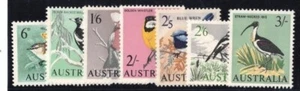 Juego de 7 estampillas de aves de Australia SG 363/69 1964 - Imagen 1 de 1