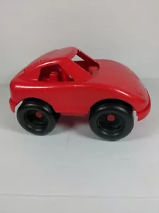 American Plastic Toys Inc Kids Race Sports Car Toy Red USA - Picture 1 of 9