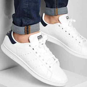 Adidas Stan Smith Hombre Zapatillas Zapatos Blanco Talla Uk 7,8,8.5,9,9.5 - Imagen 1 de 12