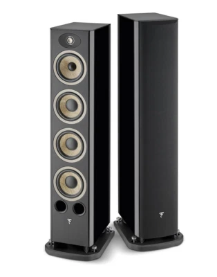 FOCAL ARIA EVO X N.3 BLACK HIGH GLOSS COPPIA DIFFUSORI DA PAVIMENTO NUOVI - Immagine 1 di 2