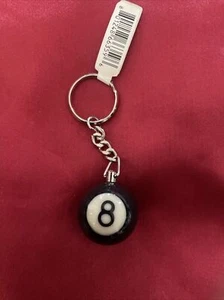 Llavero vintage de 8 bolas para juegos de piscina - Imagen 1 de 2