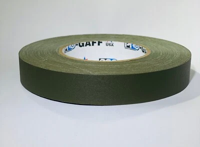 Pro Tapes Pro Gaffer Tape Olive Drab 1" x 55 yds.
