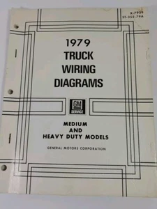 GM 1979 TRUCK WIRING DIAGRAMS MEDIUM AND HEAVY DUTY MODELS - Picture 1 of 4