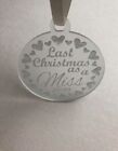 Personalised Name Christmas Tree Decoration - Baby's First Christmas - Santa