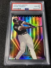 GEM MINT PSA 10 1995 LEAF LIMITED FRANK THOMAS #1 Low Pop HOLOGRAPHIC FOIL !!