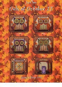 JUST NAN "OWLS OF OCTOBER II" LIMITED EDITION CROSS STITCH CHART (JN318LE) 2020 - Picture 1 of 1