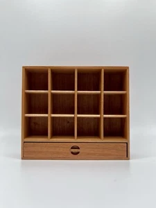 1:12 Scale Mug Holder, Cabinet for Miniature Mugs, Glassware, Wooden Mug Hutch - Picture 1 of 5