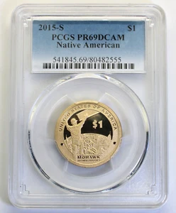 2015-S Sacagawea MOHAWK IRONWORKERS Native American Dollar PCGS PR69 DCAM - Picture 1 of 2
