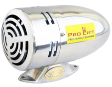 12V Motorsirene Sirene 116dB Edelstahl poliert Signalhorn Amisirene Alarm 00699