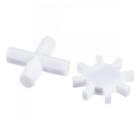 2in1 Set Magnetisch Rührer Mischer Rührstab Stab Kreuz/Zahnrad Form Weiß