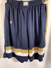 Under Armour Ncaa Notre Dame Player Authentic Training Shorts Size Medium Loose