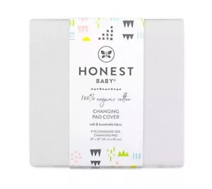 Funda Cambiador Algodón Orgánico Blanco 16"x32" Estándar Elástico Estancia Poner 2 Pack - Imagen 1 de 2