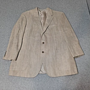 Joseph Abbound Linen Blazer Men 46R Sports Coat Novea Fides Made USA Academia - Picture 1 of 13