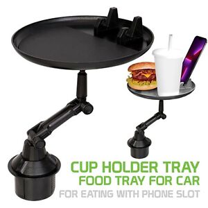 Food tray & Phone Holder, Cup Holder Mount, for Smartphone iPhone Galaxy Pixel