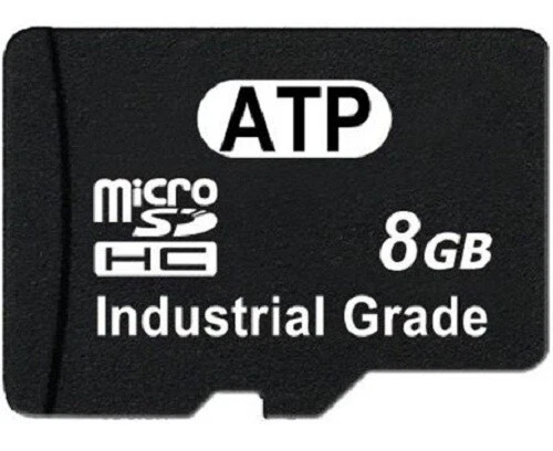 ATP MICROSDHC CARD 8GB Class-10 UHS-1 U1 Industrial Grade, SLC Nand -40 To +85°C - Image 1 of 1